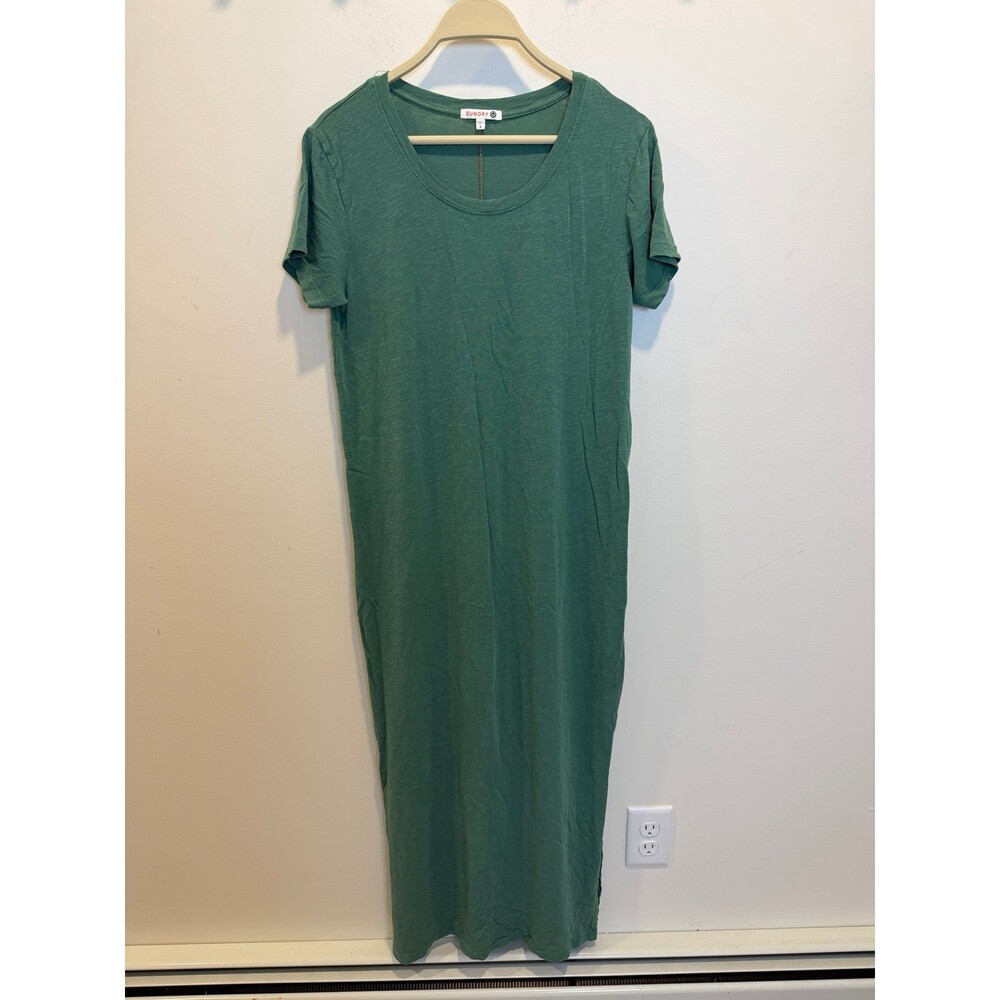 Sundry Short Sleeve Maxi T-Shirt Dress